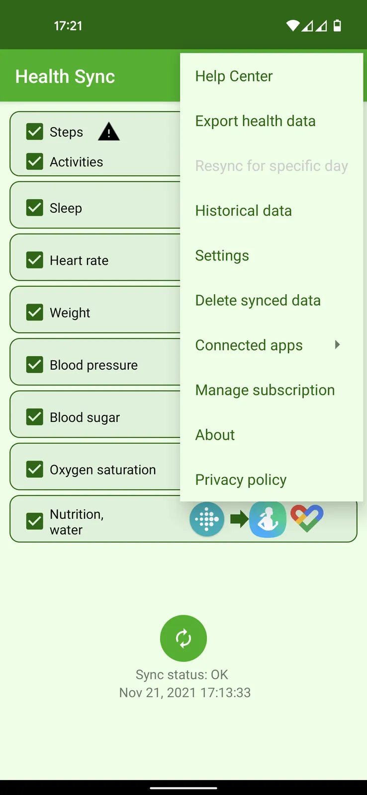 Health Sync screenshot 5