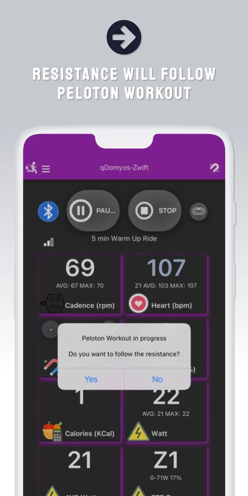 QZ (qdomyos-zwift) screenshot 2