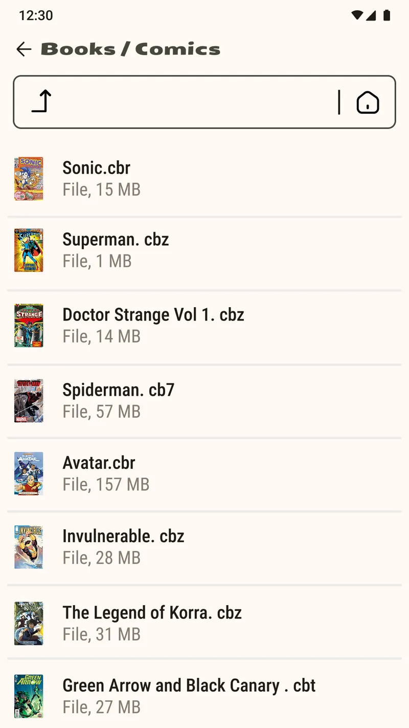 Comic Book Reader (cbz/cbr) screenshot 5
