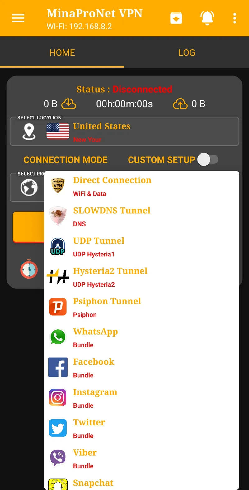 MinaProNet - AIO Tunnel VPN screenshot 3